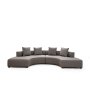 Atelier del Sofa Ugaona garnitura Gondol 2 (CHL SOL CHL SAG) Grey - slika 3