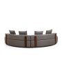 Atelier del Sofa Ugaona garnitura Gondol 2 (CHL SOL CHL SAG) Grey - slika 4