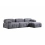Atelier del Sofa Ugaona garnitura Petite 3 Grey - slika 5