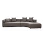 Atelier del Sofa Ugaona garnitura Gondol 1 (L3 CHL) Grey - slika 2