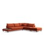 Atelier del Sofa Ugaona garnitura New Tulip With Pouf Orange - slika 4