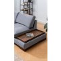 Atelier del Sofa Ugaona garnitura Tulip Corner Left With Pouf Dark Grey - slika 4