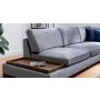 Atelier del Sofa Ugaona garnitura Tulip Corner Right With Pouf Dark Grey - slika 3