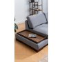 Atelier del Sofa Ugaona garnitura Tulip Corner Right With Pouf Dark Grey - slika 4