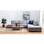 Atelier del Sofa Ugaona garnitura Tulip Corner Right With Pouf Dark Grey - slika 1