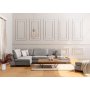 Atelier del Sofa Ugaona garnitura Tulip Corner Left With Pouf Light Grey - slika 2