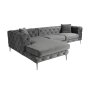 Atelier del Sofa Ugaona garnitura Como Eco Left Anthracite - slika 4