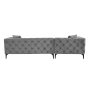Atelier del Sofa Ugaona garnitura Como Eco Left Anthracite Black - slika 5