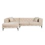 Atelier del Sofa Ugaona garnitura Como Eco Left Beige Black - slika 2