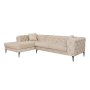 Atelier del Sofa Ugaona garnitura Como Eco Left Beige Black - slika 3