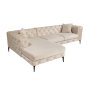 Atelier del Sofa Ugaona garnitura Como Eco Left Beige Black - slika 4