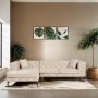 Atelier del Sofa Ugaona garnitura Como Eco Left Beige Black - slika 1
