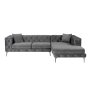 Atelier del Sofa Ugaona garnitura Como Eco Right Anthracite - slika 2