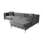 Atelier del Sofa Ugaona garnitura Como Eco Right Anthracite - slika 4