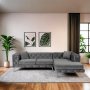 Atelier del Sofa Ugaona garnitura Como Eco Right Anthracite - slika 1