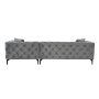Atelier del Sofa Ugaona garnitura Como Eco Right Anthracite Black - slika 5
