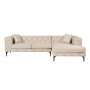 Atelier del Sofa Ugaona garnitura Como Eco Right Beige Black - slika 2