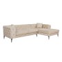 Atelier del Sofa Ugaona garnitura Como Eco Right Beige Black - slika 3