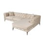 Atelier del Sofa Ugaona garnitura Como Eco Right Beige Black - slika 4