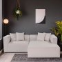 Atelier del Sofa Ugaona garnitura Mora XL Corner Left (CHLLeft 1R) Ecru - slika 1