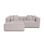 Atelier del Sofa Ugaona garnitura Mora XL Corner Right (L1 CHLRight) Ecru - slika 2