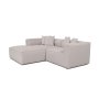 Atelier del Sofa Ugaona garnitura Mora XL Corner Right (L1 CHLRight) Ecru - slika 3
