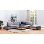 Atelier del Sofa Ugaona garnitura Tulip Corner Right Without Pouf Dark Grey - slika 4