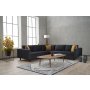 Atelier del Sofa Ugaona garnitura Kale Velvet Anthracite - slika 2