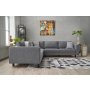 Atelier del Sofa Ugaona garnitura Kale Linen Grey - slika 3