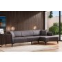 Atelier del Sofa Ugaona garnitura Belissimo Right Dark Grey - slika 1