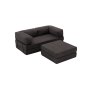 Atelier del Sofa Ugaona garnitura Comfort Mini Anthracite - slika 4