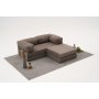 Atelier del Sofa Ugaona garnitura Comfort Mini Grey - slika 1