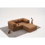 Atelier del Sofa Ugaona garnitura Comfort Mini Brown - slika 2