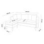 Atelier del Sofa Ugaona garnitura Sofia Corner Left Anthracite - slika 3