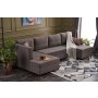 Atelier del Sofa Ugaona garnitura Ece Panoramik Brown - slika 2