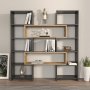 HANAH HOME Polica za knjige Poyraz Black - slika 2