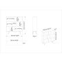 HANAH HOME Polica za knjige Mistico White - slika 5