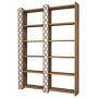 HANAH HOME Polica za knjige City 2 Walnut White - slika 1