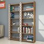 HANAH HOME Polica za knjige City 2 Walnut White - slika 2