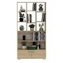 HANAH HOME Polica za knjige Penguen Sapphire Oak - slika 3