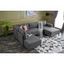 Atelier del Sofa Ugaona garnitura Efsun Anthracite - slika 2