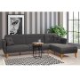 Atelier del Sofa Ugaona garnitura Aria Corner Anthracite - slika 2