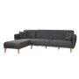 Atelier del Sofa Ugaona garnitura Aria Corner Anthracite - slika 4