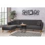 Atelier del Sofa Ugaona garnitura Aria Corner Anthracite - slika 1