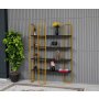 HANAH HOME Polica za knjige Sierra Black Gold - slika 4