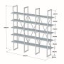 HANAH HOME Polica za knjige Beylerbeyi Walnut - slika 4