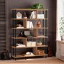 HANAH HOME Polica za knjige Meta Black - slika 2