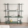 HANAH HOME Polica za knjige Moss Green Black - slika 2