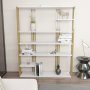HANAH HOME Polica za knjige Jenny White Gold - slika 2