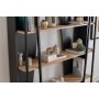 HANAH HOME Polica za knjige Lissa Bookshelf Black - slika 4